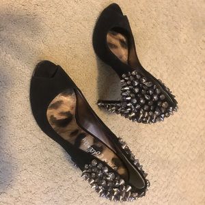 Sam Edelman Stud Peep 👀 Toe Shoes 👠